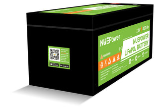 NUEPower 12V 400Ah LiFePO4 Battery – Deep Cycle, Solar & RV Power Storage