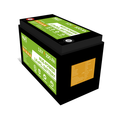 NUEPower 12V 100Ah UL Listed LiFePO4 Battery – Deep Cycle Energy Storage