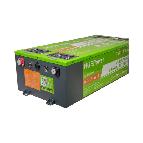 NUEPower 72V 105Ah Metal Case LiFePO4 Battery