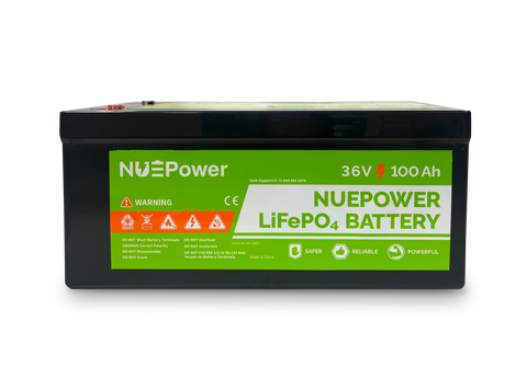 NUEPower 36V 100Ah LiFePO4 Battery – Golf Cart, Marine, Solar Storage, Off-Grid Power