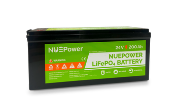 NUEPower 24V 200Ah LiFePO4 Battery – High-Capacity Energy Storage for Off-Grid Systems